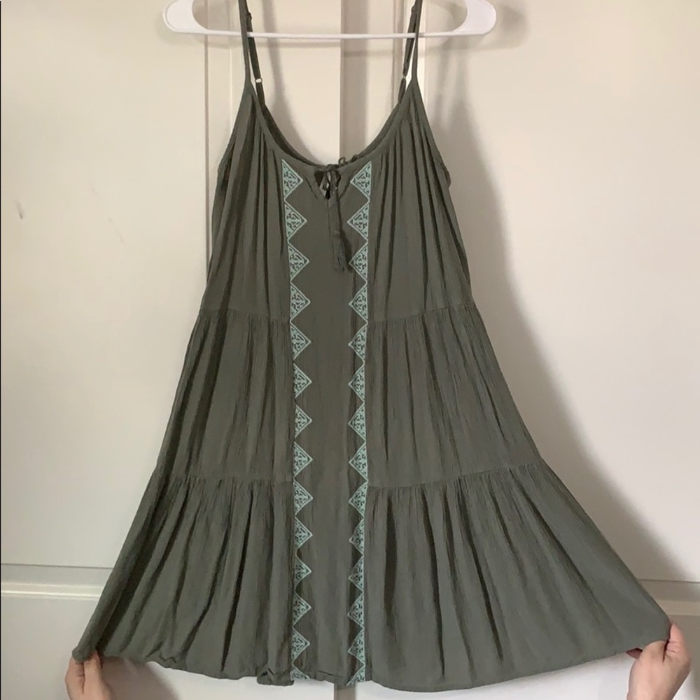 A green summer dress